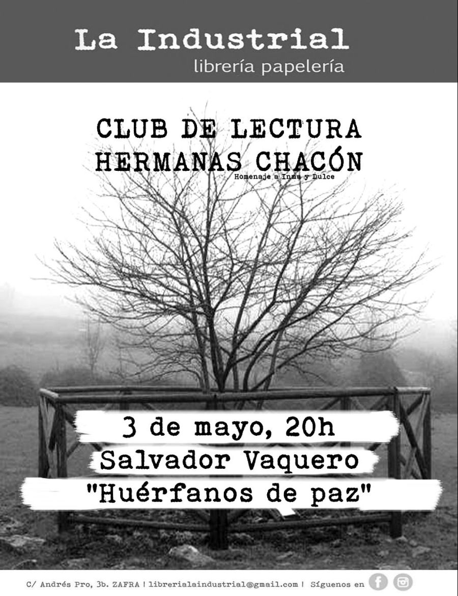 Presentación en Zafra de la novela Huérfanos de paz del escritor Salvador Vaquero