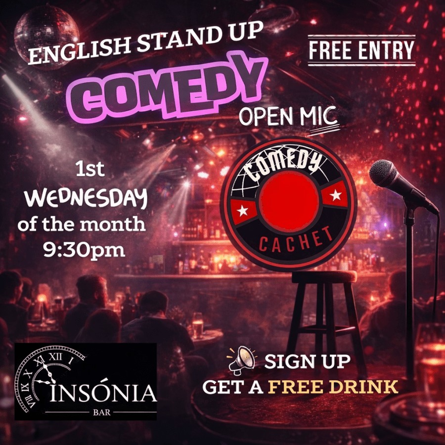 ENGLISH STAND UP COMEDY OPEN MIC @Aveiro