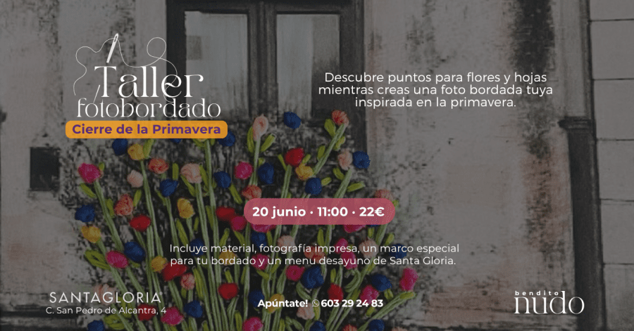 Taller de Fotobordado · Cierre de la Primavera