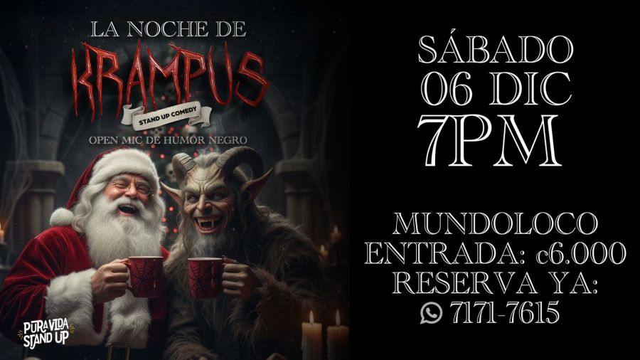 Open Mic de Humor Negro' La noche de Krampus'