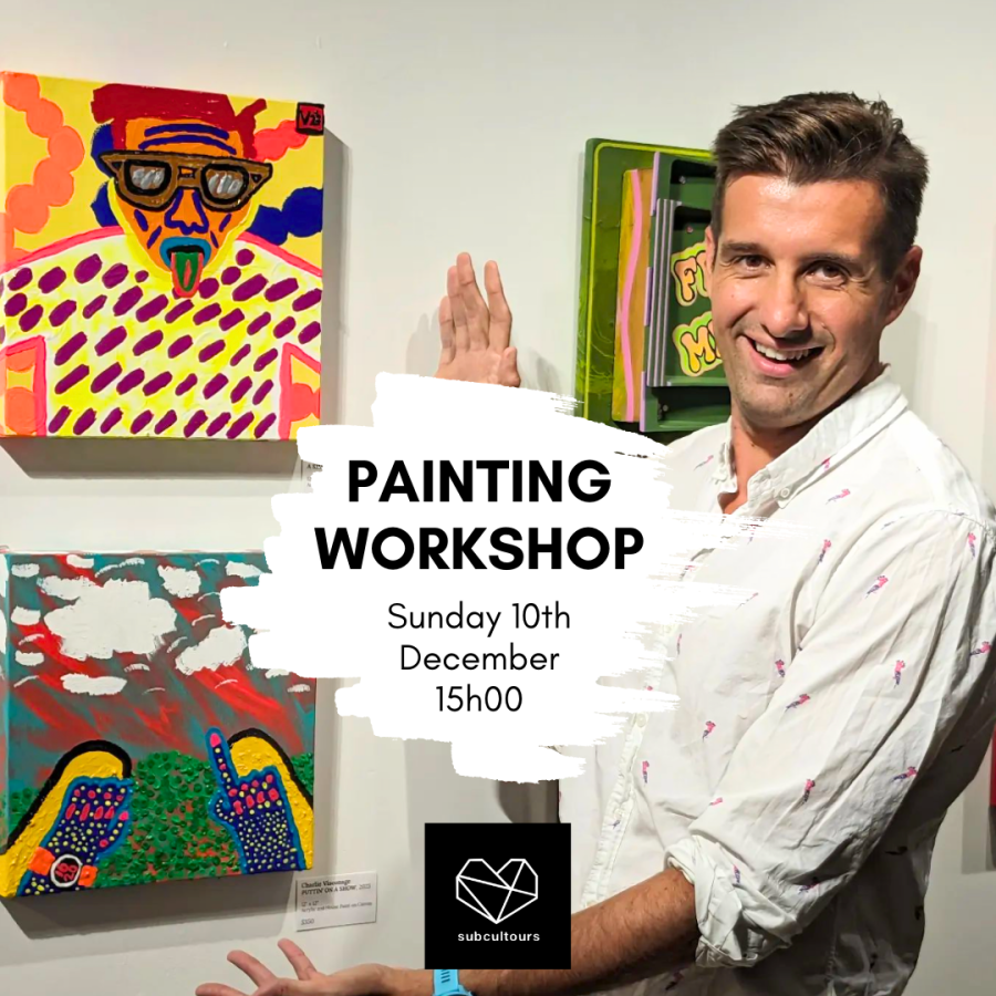 Painting Workshop 'Give Yourself Permission To Art' with Charlie in Matosinhos, Portugal