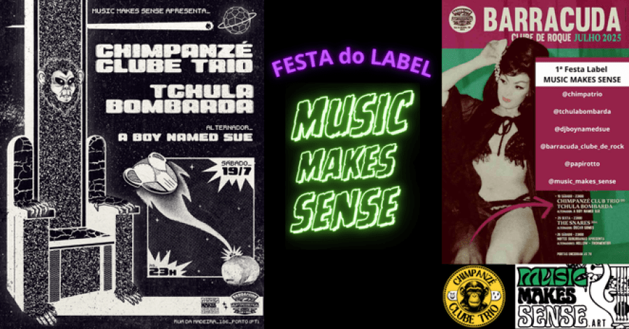 1ª Festa 'MUSIC MAKES SENSE Convida' acontece dia neste sábado dia 19/7, no Porto