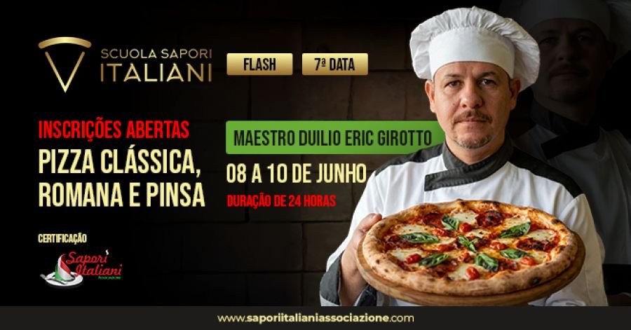 Formação de Pizza Clássica Italiana, Pizza Romana e Pizza Pinsa