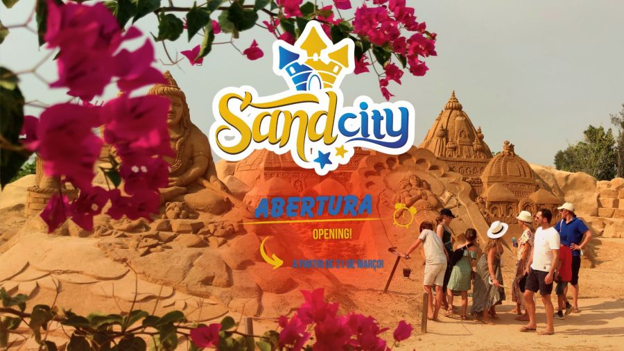 Sand City abre as suas portas! The Biggest Sand Sculpture Park in the World!
