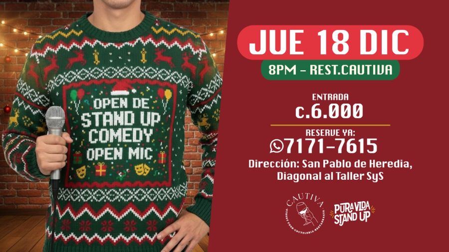 Open Mic de Stand Up Comedy Navideño