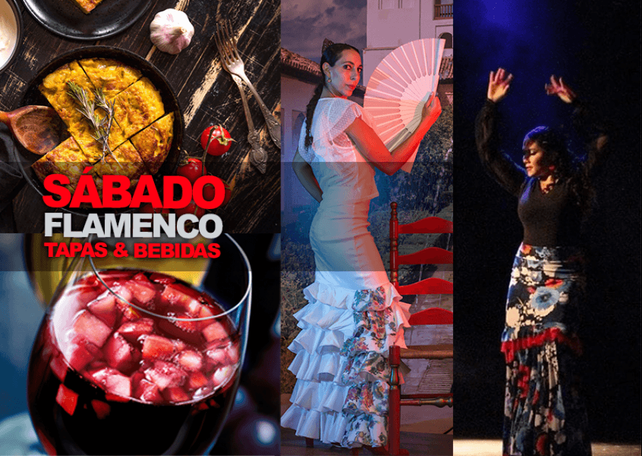 Tablao flamenco internacional & tapas. Castañuelas, guitarra y cante