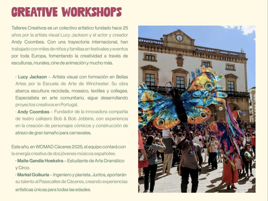 TALLER INFANTIL | CREATIVE WORKSHOPS (Sábado)