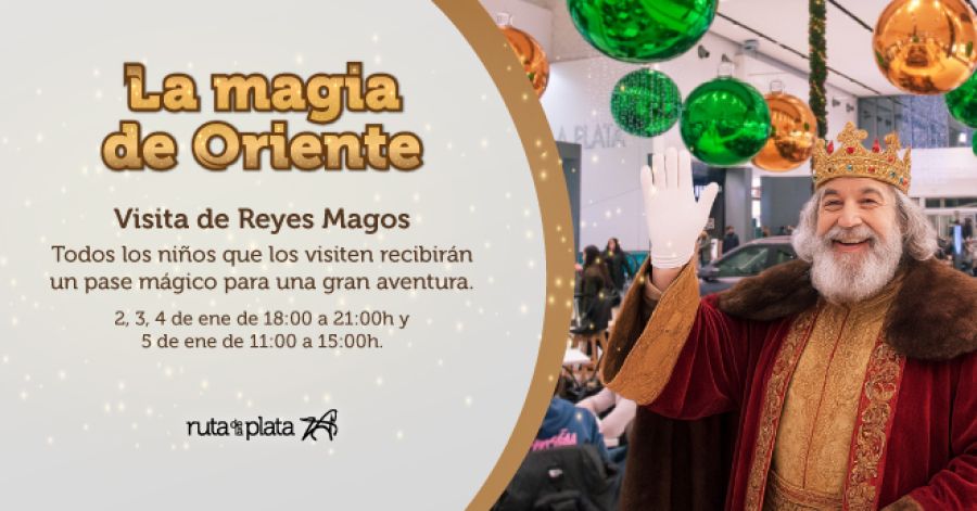 VISITA REYES MAGOS A RUTA DE LA PLATA