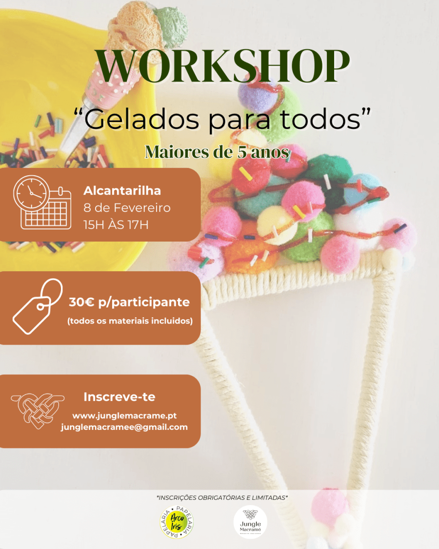 workshop gelados para todos - macramé