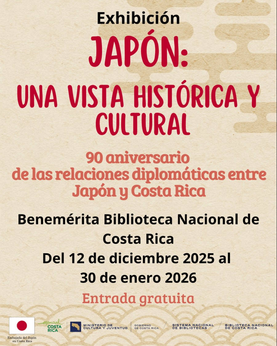 Inauguración de la exposición 'Japón: una vista histórica y cultural' en la Benemérita Biblioteca Nacional