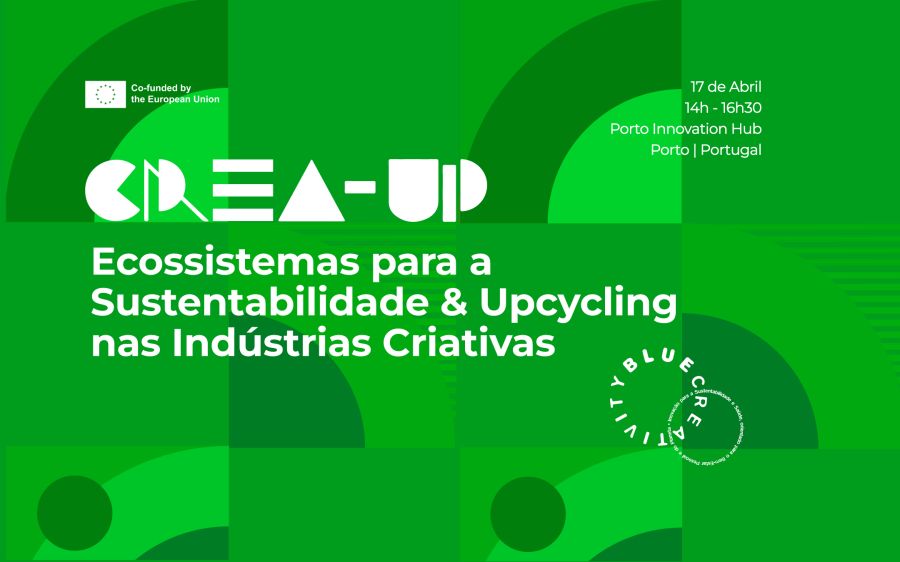 Meetup CREA-UP | Ecossitemas para a Sustentabilidade & Upcycling nas Indústrias Criativas