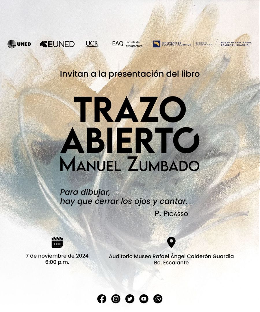 Presentación de libro. Trazo abierto, de Manuel Zumbado