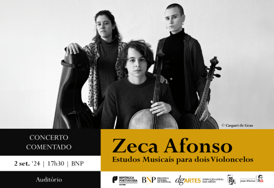 CONCERTO COMENTADO | Zeca Afonso. Estudos musicais para dois violoncelos