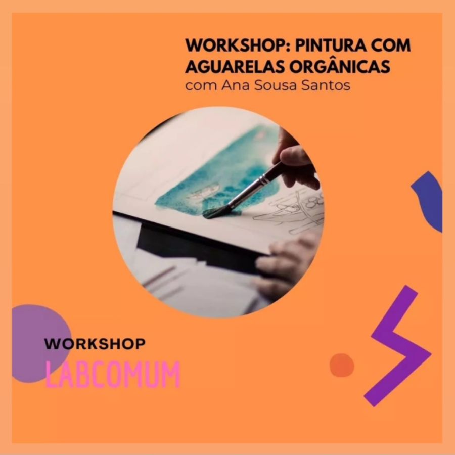 Workshop Aguarelas, tintas orgânicas 