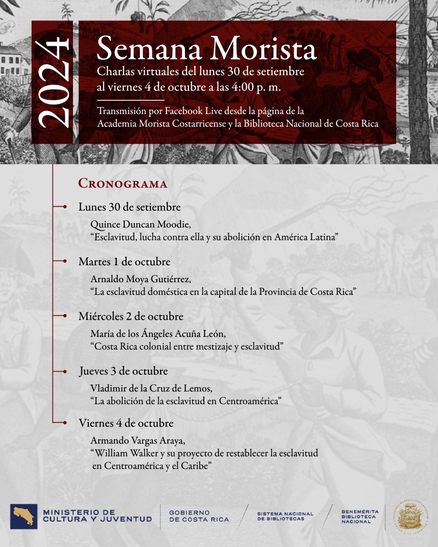 Conferencia. Esclavitud, lucha contra ella y su abolición en América Latina