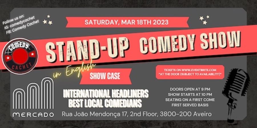 Stand Up Comedy Show Aveiro Mar 18