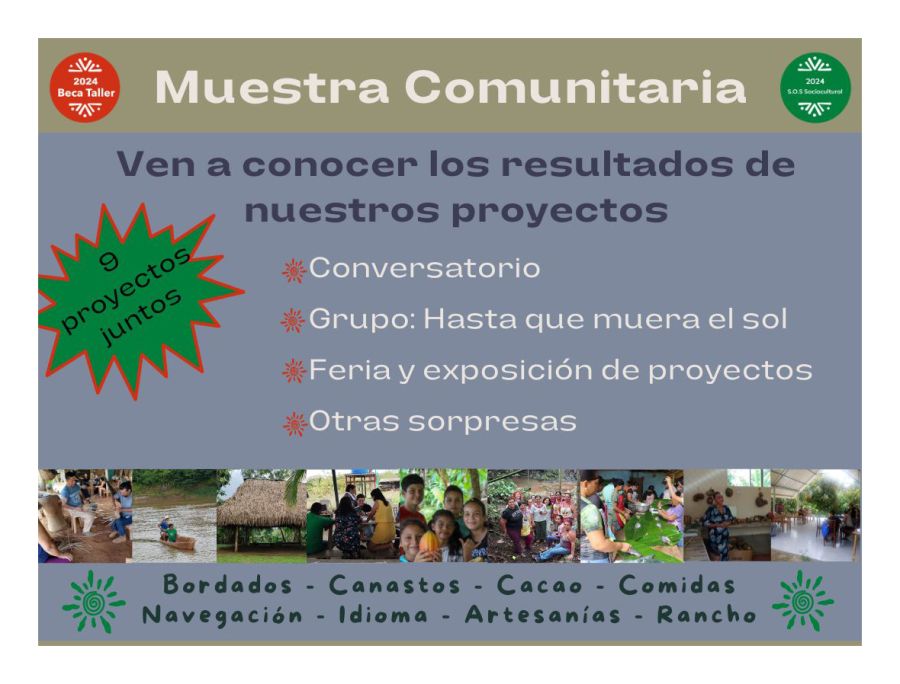 Muestra Comunitaria. Becas Taller y SOS Sociocultural 2024