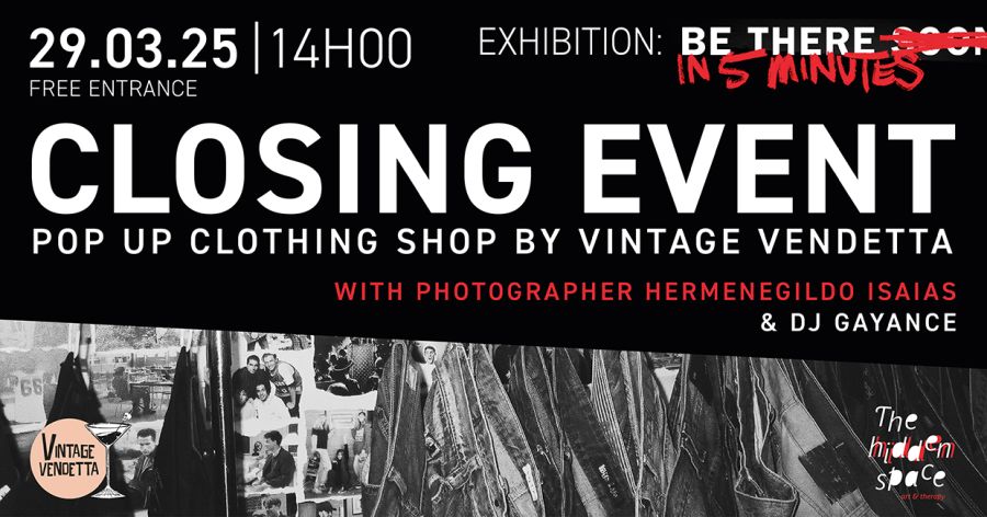 Encerramento da exposição Be There In 5 Minutes