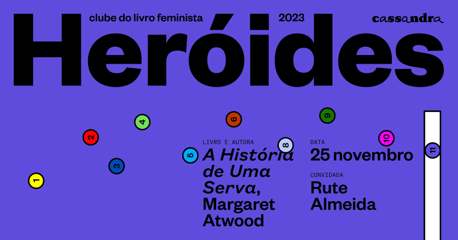 Heróides - clube do livro feminista | Sessão de novembro 2023