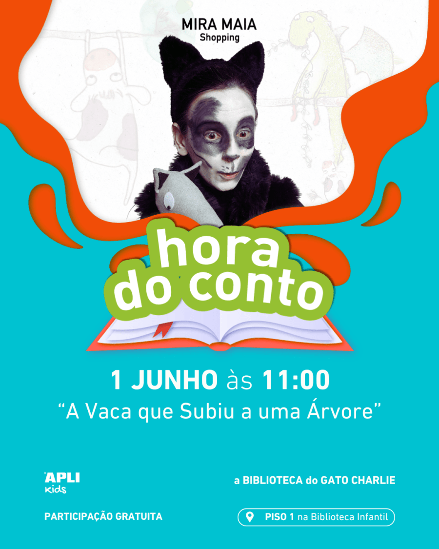 Hora do Conto - Biblioteca do Gato Charlie | Leitura da história 'A Vaca que Subiu a uma Árvore', de Gemma Merino