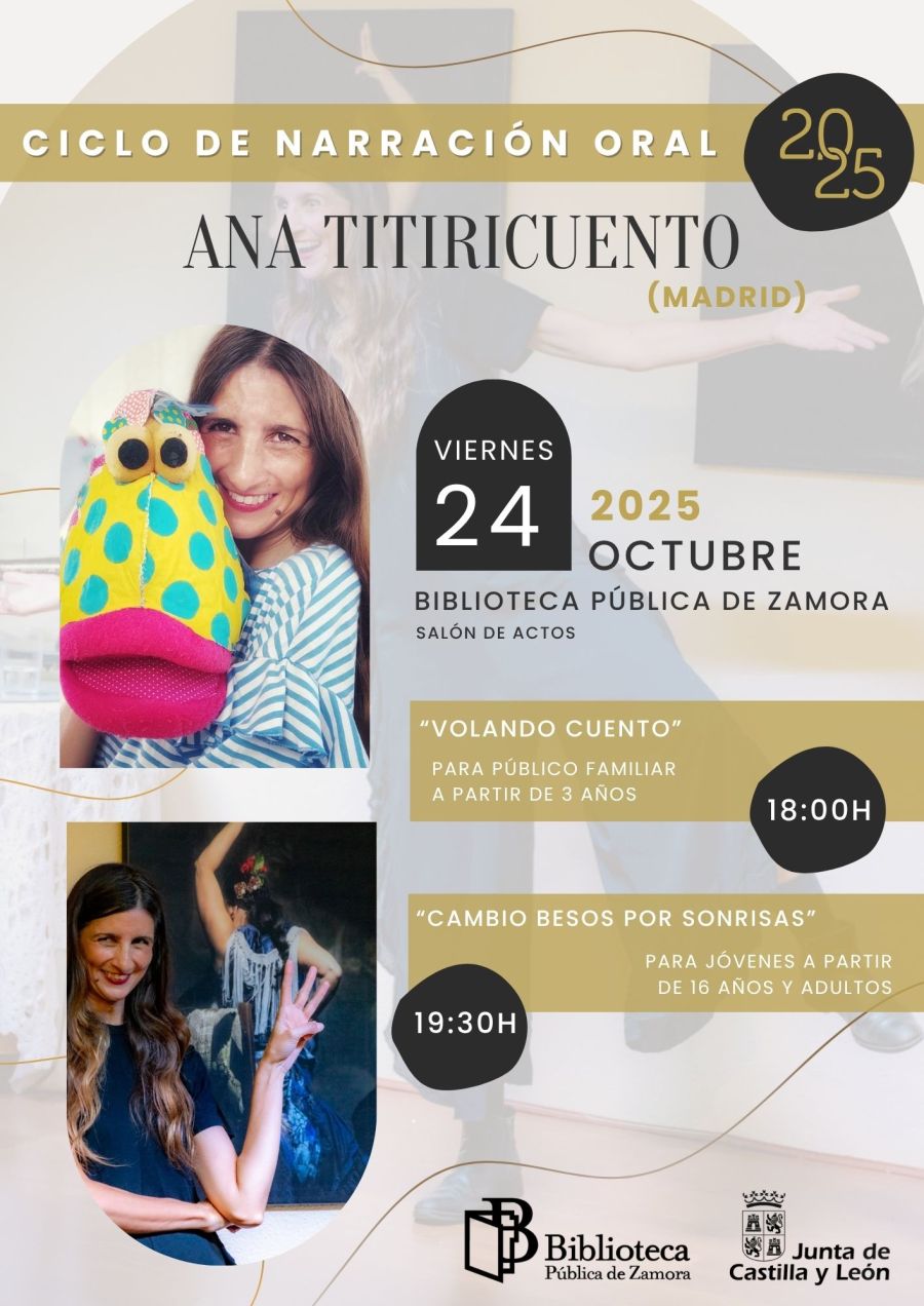 “Cambio besos por sonrisas” | Ciclo de Narración Oral. Ana Titiricuento