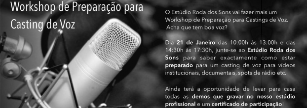 Workshop de Preparação para Casting de Voz