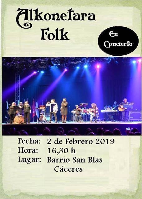Alkonetara Folk en concierto || Barrio San Blas, Cáceres