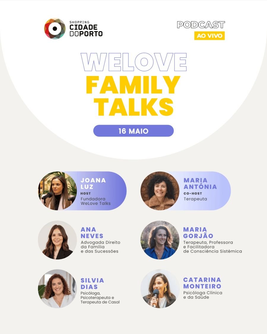Shopping Cidade do Porto recebe “We Love Family Talks”, dedicado às famílias e ao bem-estar emocional