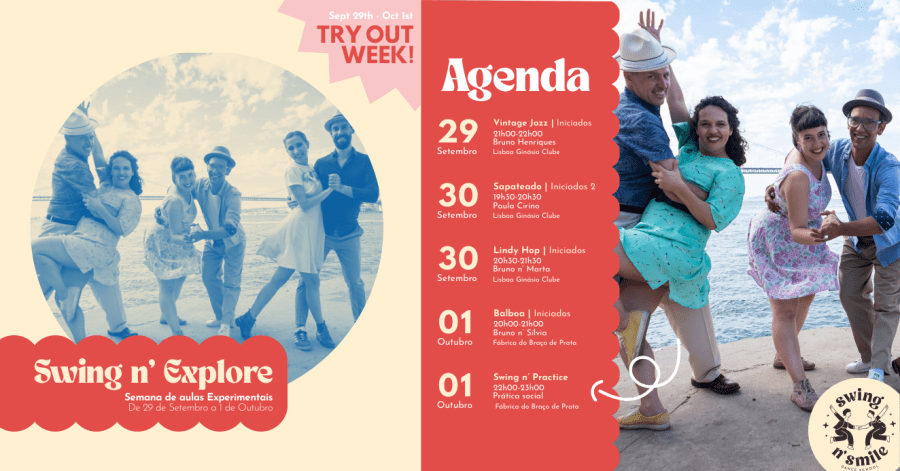 Swing n' Explore - Semana de Aulas Experimentais na Swing n' Smile