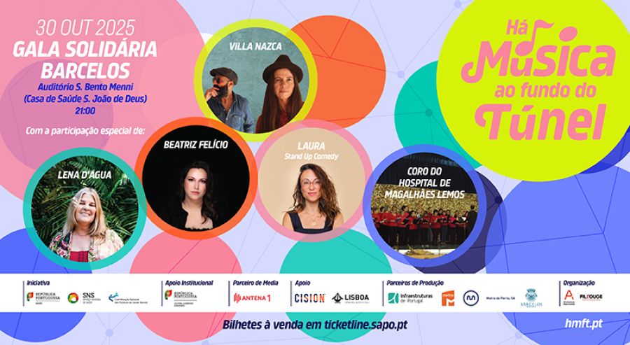 Gala Solidária 'Há Música ao Fundo do Túnel' Barcelos