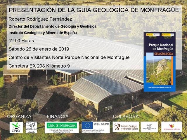 Presentación 'Guía Geológica de Monfragüe' || Centro de Visitantes Norte