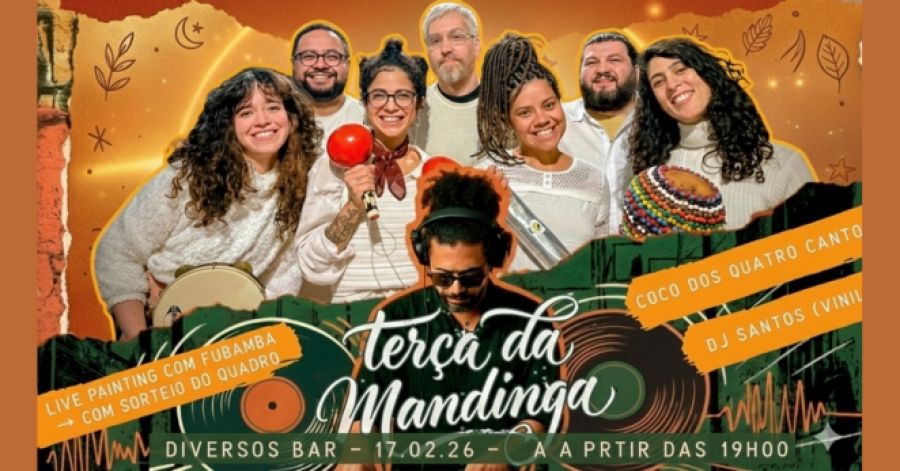 Terça da Mandinga - Música ao vivo, DJ Vinil e Live Painting