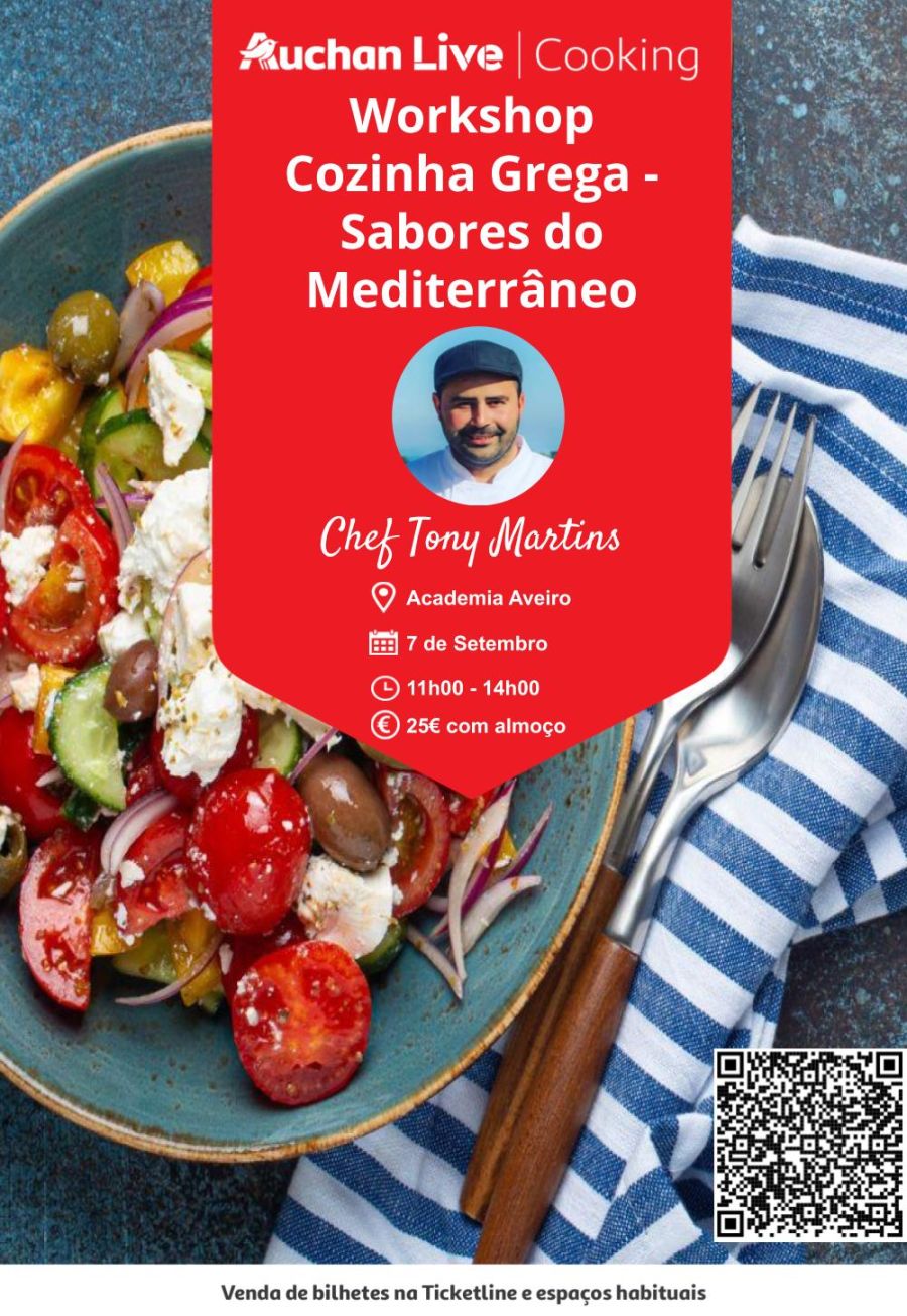 Workshop Cozinha Grega - Sabores do Mediterrâneo
