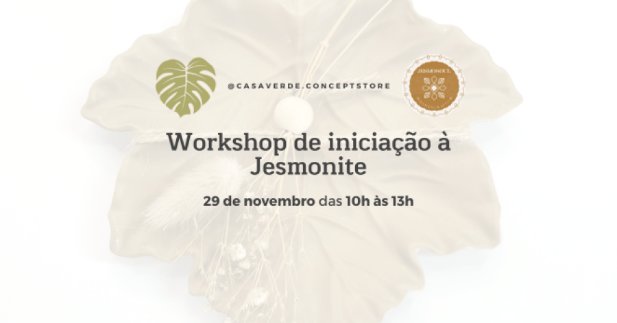Workshop de iniciação à Jesmonite