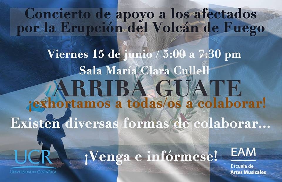 ¡Arriba Guate!: concierto en apoyo a comunidades afectadas