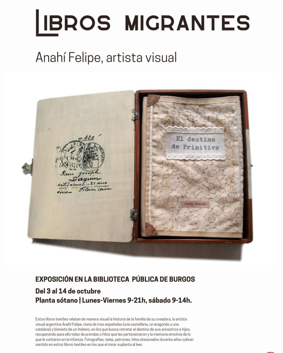Exposición 'Libros Migrantes' de Anahí Felipe