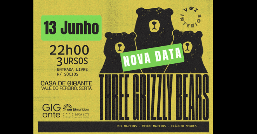 Three Grizzly Bears - GIGante - 13 de Junho 2026