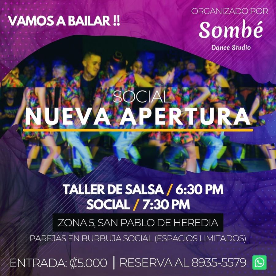 Viernes de baile en Sombé Dance Studio (Taller + Social) 