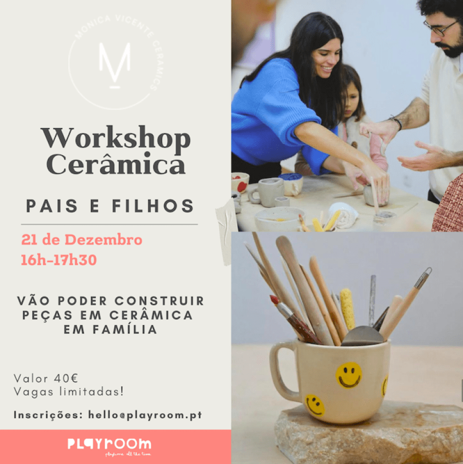 Workshop Cerâmica - Pais e Filhos 