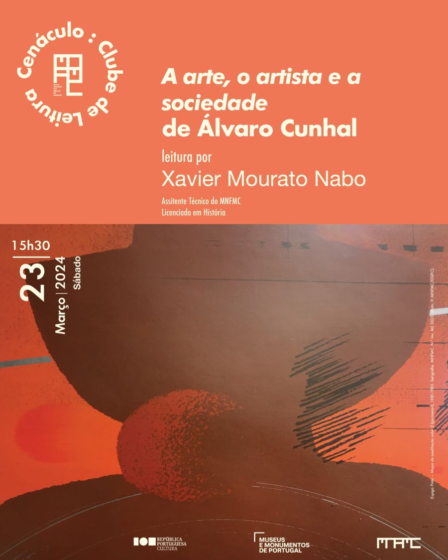 «A arte, o artista e a sociedade» de Álvaro de Cunhal | «Cenáculo Clube de Leitura»