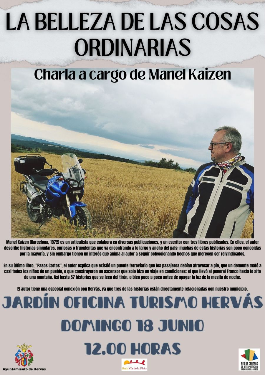 Charla viajera: 'LA BELLEZA DE LAS COSAS ORDINARIAS', por Manel Kaizen
