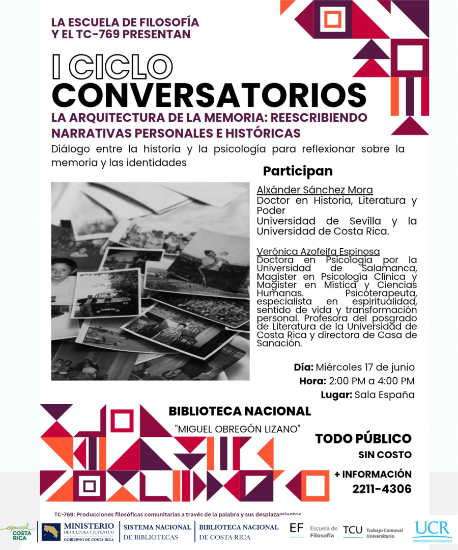 Conversatorio 'La arquitectura de la memoria: reescribiendo narrativas personales e históricas'