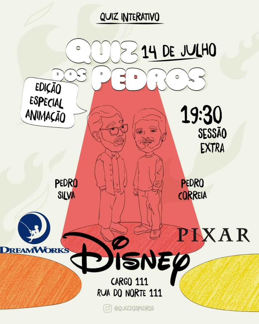EXTRA - 19:30-  Quiz dos Pedros - ANIMAÇÃO
