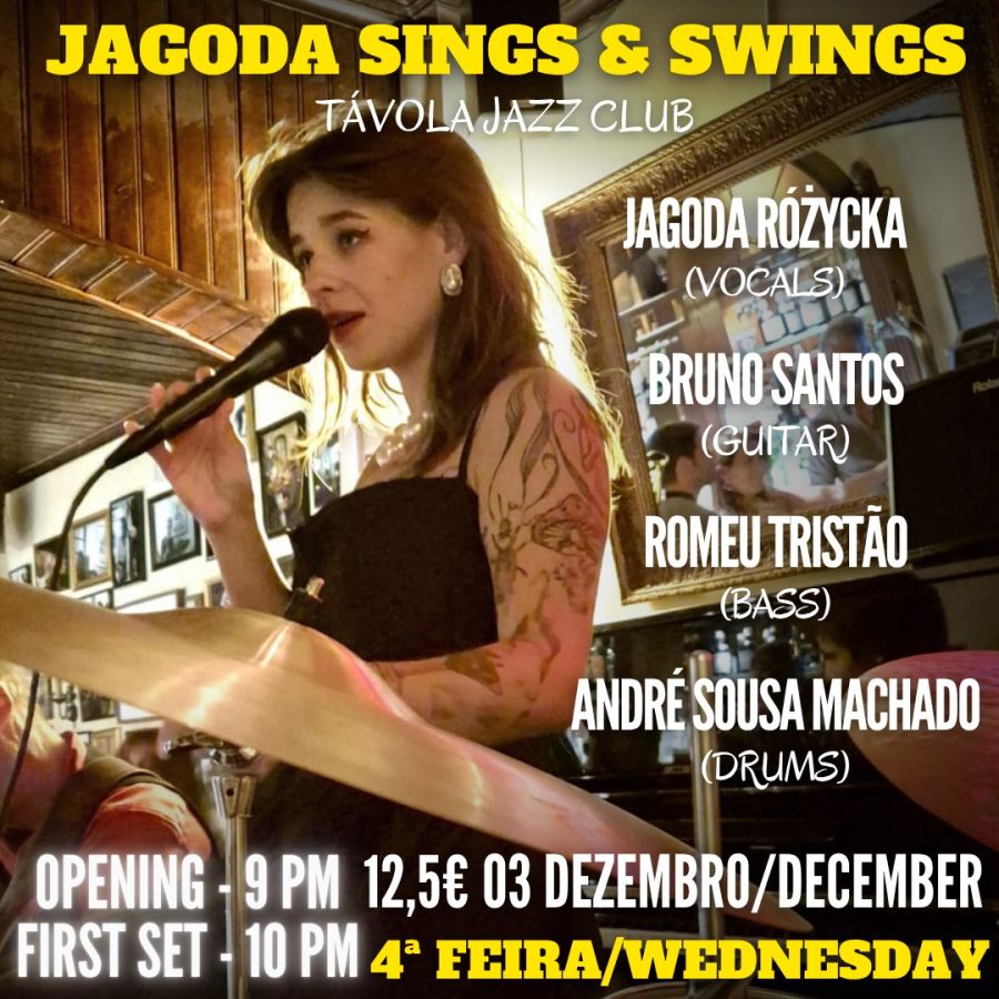 Jagoda Sings & Swings - Live Jazz no Távola Jazz Club