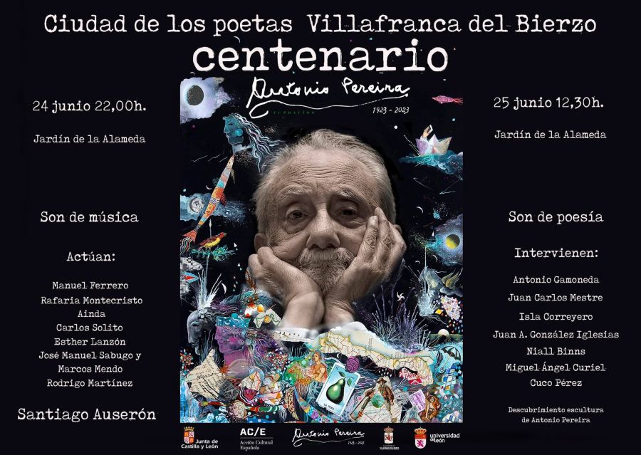 Ciudad de los poetas Villafranca del Bierzo | Centenario Antonio Pereira (Son de música)