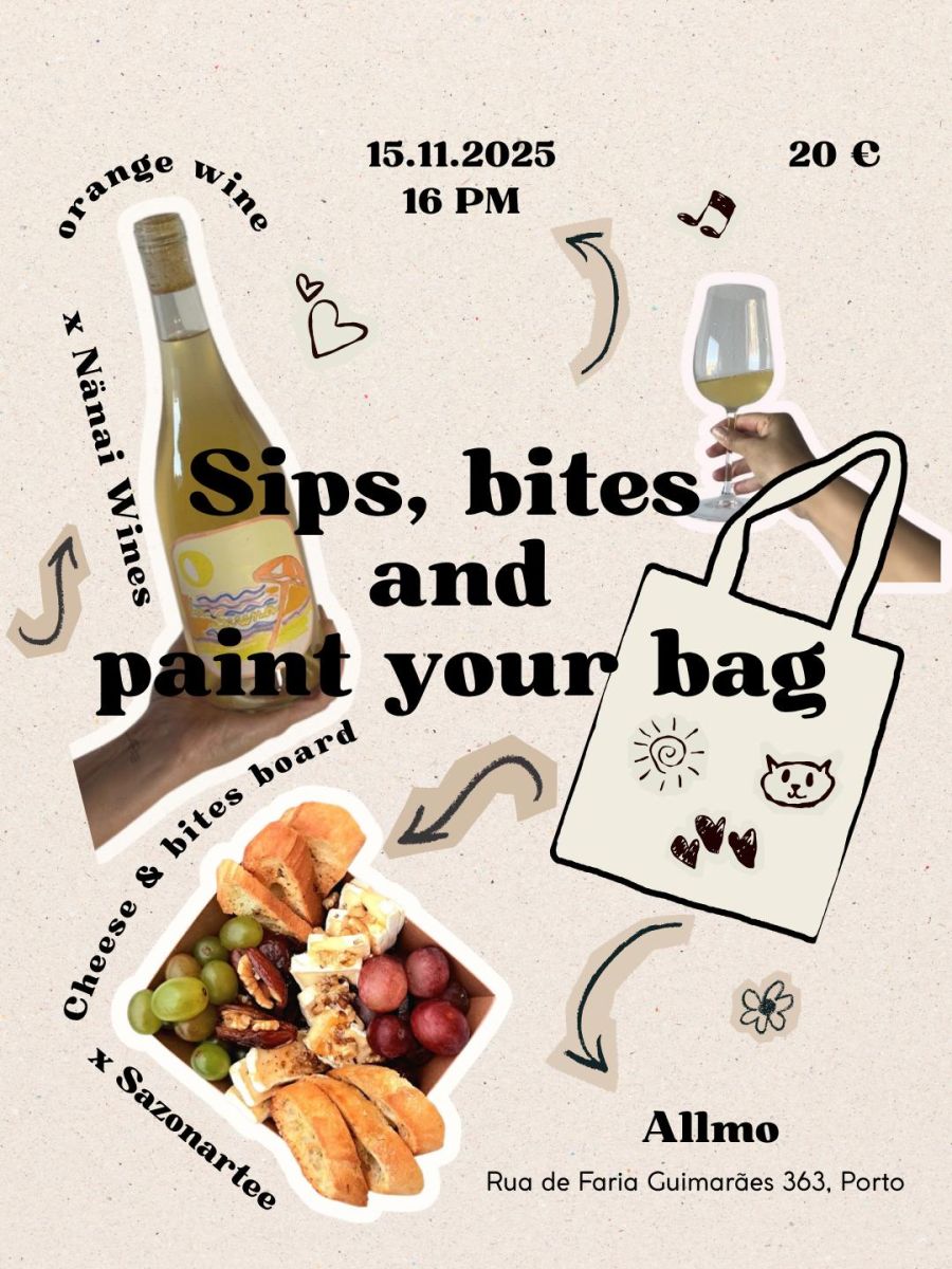 Sips, bites & paint your bag