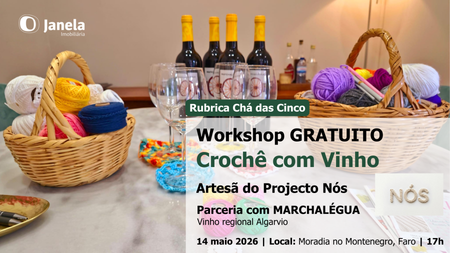 CROCHÊ com Vinho, com parceria de MARCHALÉGUA (vinho regional algarvio)
