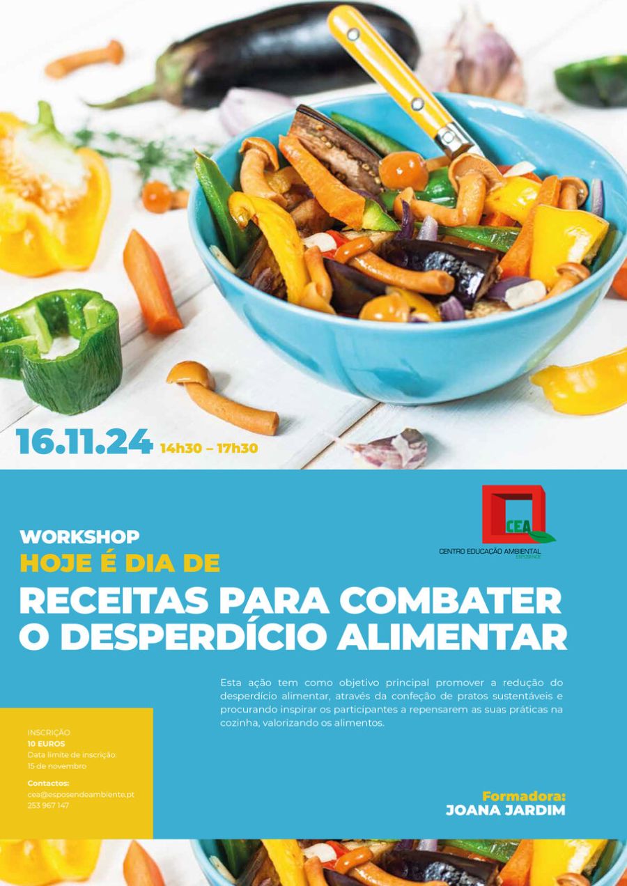 Workshop 'Hoje é dia de: Receitas para combater o desperdício alimentar'