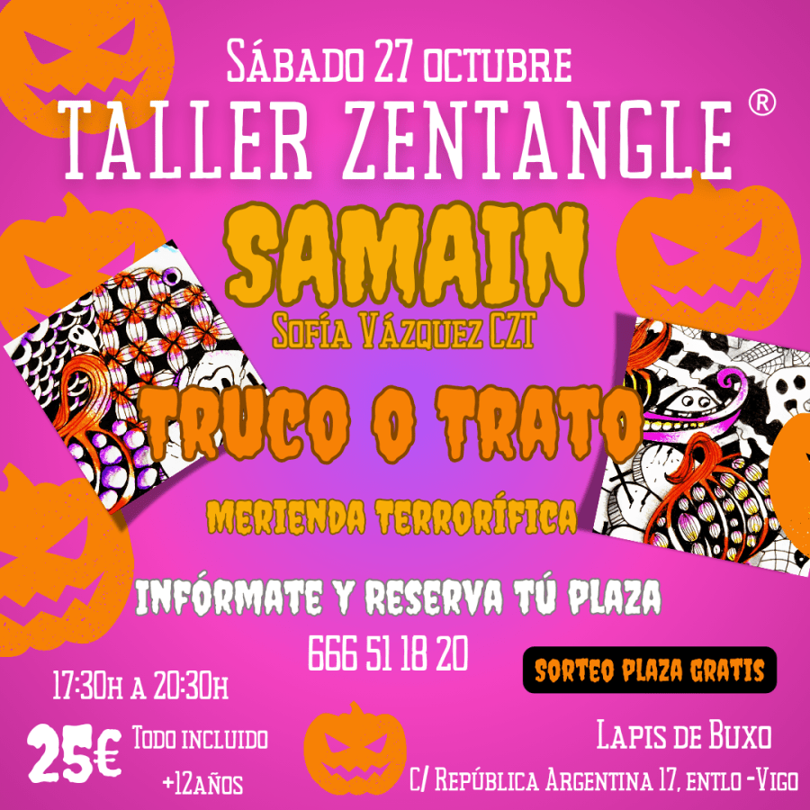 Taller SAMAIN con Zentangle®