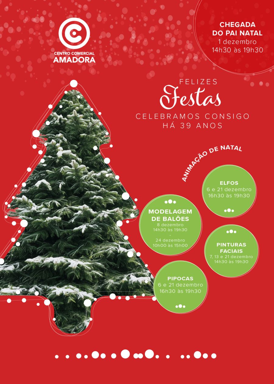 O NATAL INVADE O CC AMADORA NOS FINS DE SEMANA DE DEZEMBRO